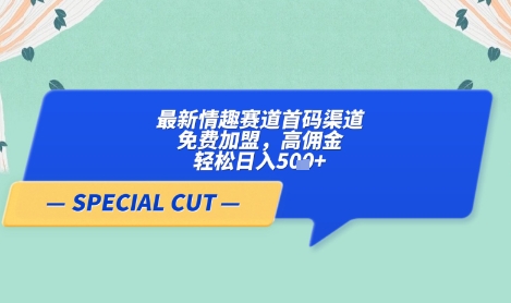 【轻云】最新情趣赛道首码渠道，免费加盟，高佣金，轻松日入5张+网赚项目-三才资源库分享