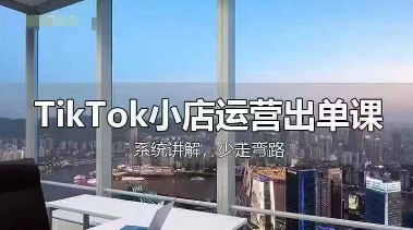 TikTok小店运营出单课,从开店选品、运营出单、发货回款,进行全流程讲解网赚项目-三才资源库分享