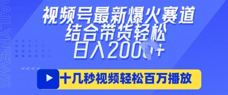 视频号最新爆火ai民国美女视频，轻松百万播放，结合带货日入数张网赚项目-三才资源库分享