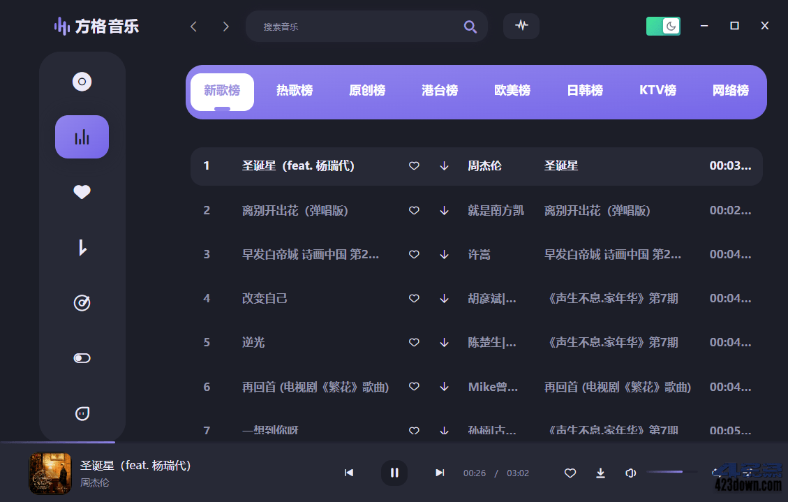 方格音乐PC版(无损音乐播放器)1.6.3 去广告版-三才资源库分享