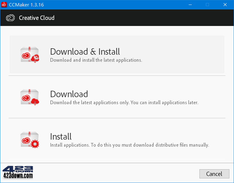 CCMaker_1.3.16 Adobe产品下载安装激活器-三才资源库分享