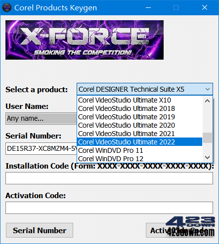 Corel Products KeyGen 2022 by X-FORCE-三才资源库分享