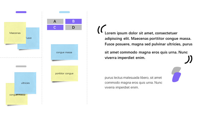 立体纸质便签PPT文本框素材-三才资源库分享