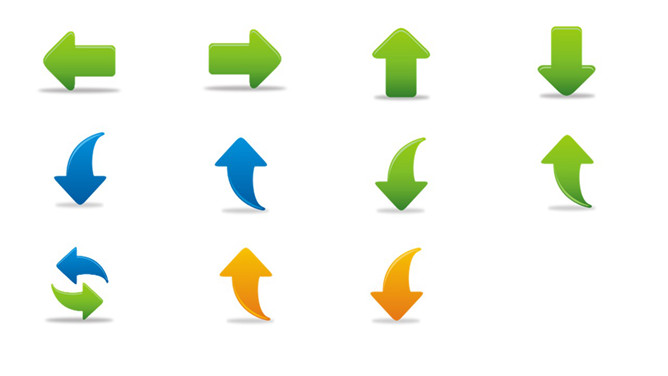 透明背景PPT箭头图片素材-三才资源库分享