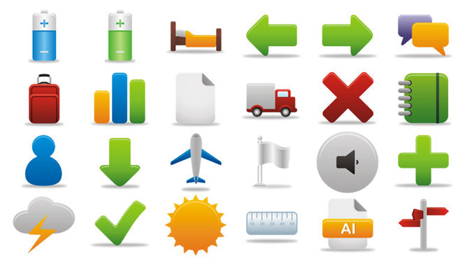 400个透明背景PNG小图片素材包-三才资源库分享