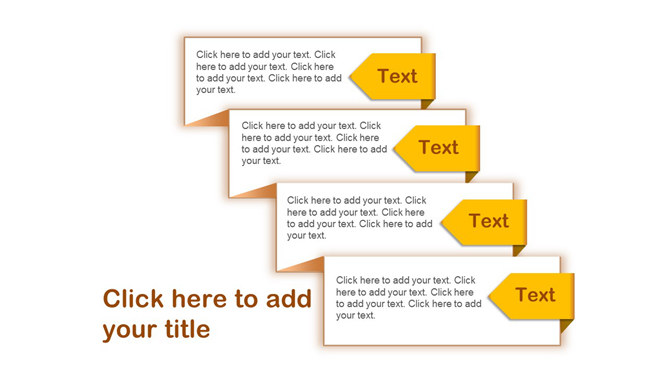 折纸效果幻灯片文本说明框-三才资源库分享