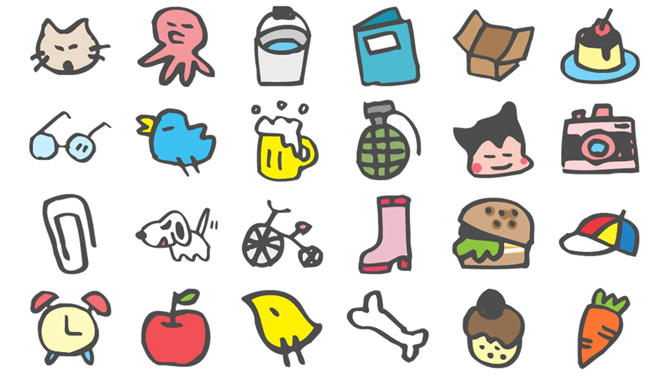 259个可爱儿童画风格PNG小图片-三才资源库分享