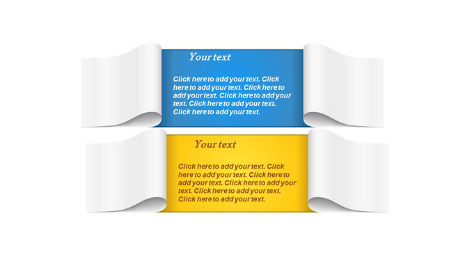 创意立体翻纸文本框PPT素材-三才资源库分享