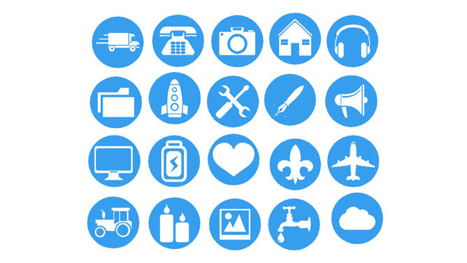 常用幻灯片小图标素材-三才资源库分享