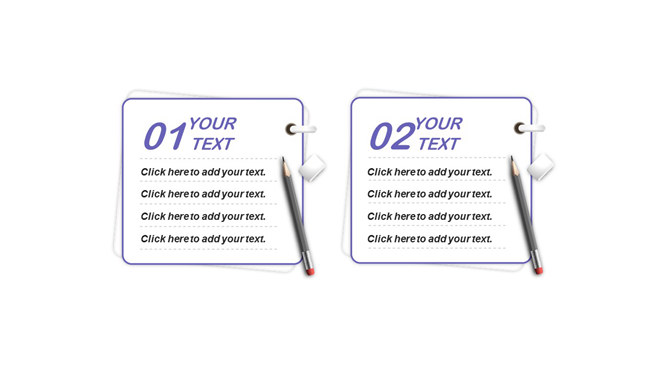 创意活页笔记本PPT文本框-三才资源库分享