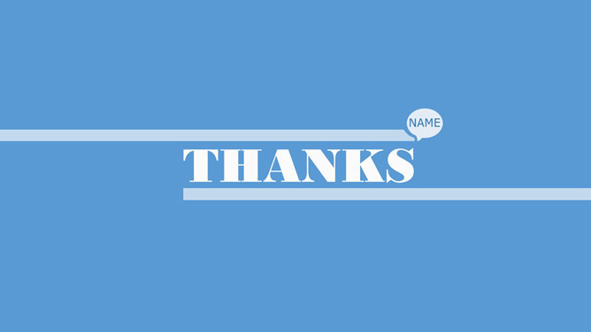 Thanks蓝色清新PPT谢谢图片-三才资源库分享