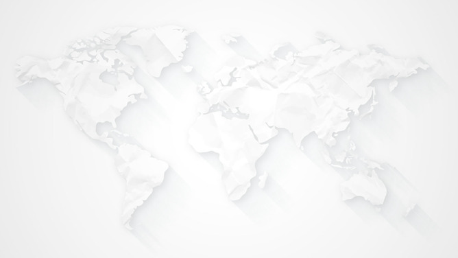 大气灰色世界地图PPT背景图片-三才资源库分享