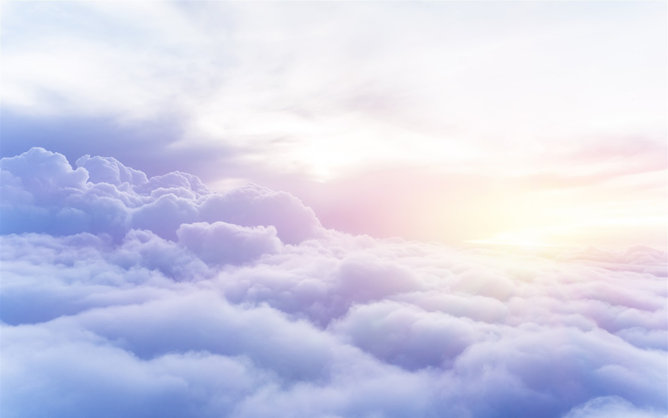 恢弘壮阔的云海PPT背景图片-三才资源库分享