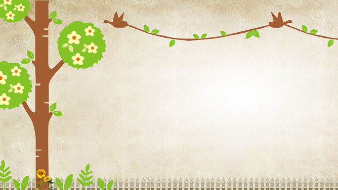 复古质感卡通PPT背景图片-三才资源库分享