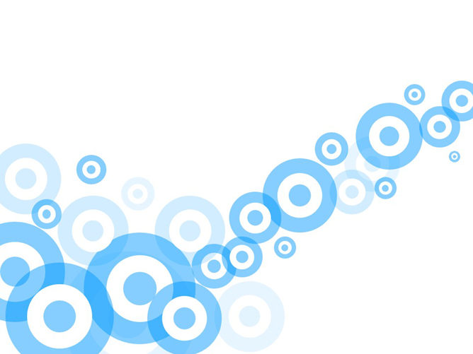 艺术设计蓝色圆圈PPT背景-三才资源库分享