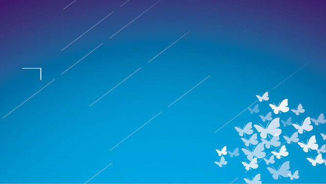 简洁艺术设计蝴蝶PPT背景-三才资源库分享