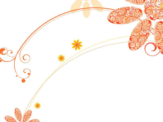 漂亮花纹幻灯片背景图片-三才资源库分享