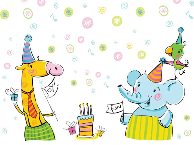 可爱动物幻灯片图片-三才资源库分享