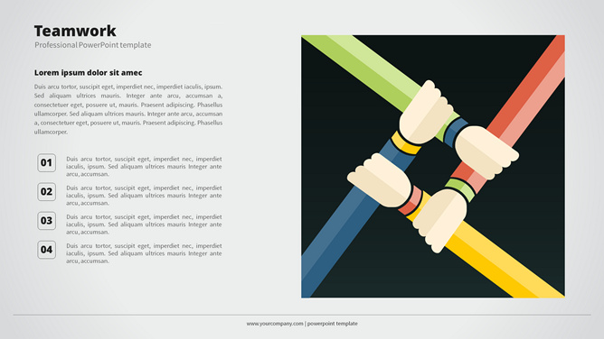 团队合作项目列表PPT素材-三才资源库分享