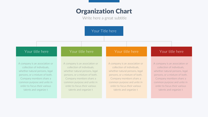 总分关系文本框PPT素材-三才资源库分享