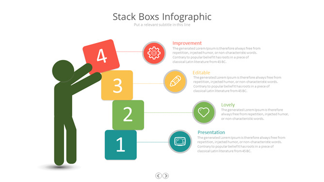 小人堆叠箱子PPT图形素材-三才资源库分享