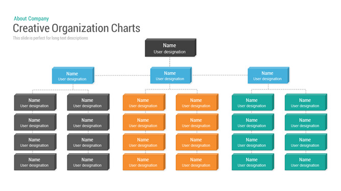 立体方块PPT组织结构图素材-三才资源库分享
