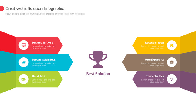 解决办法方案罗列PPT图形-三才资源库分享