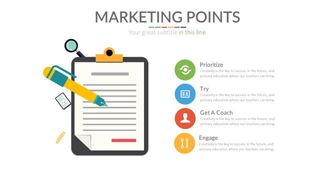 文件板夹项目罗列PPT模板-三才资源库分享