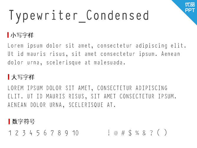 Typewriter_Condensed字体-三才资源库分享