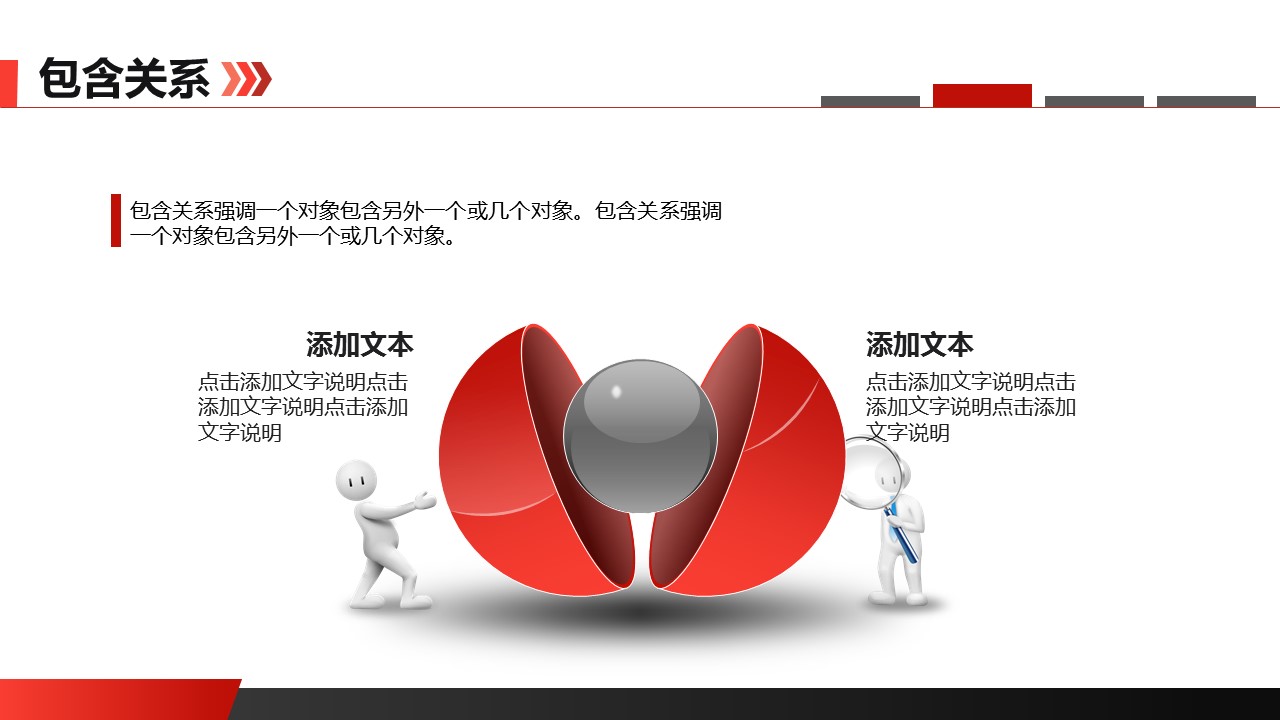 立体半球包含关系PPT模板-三才资源库分享