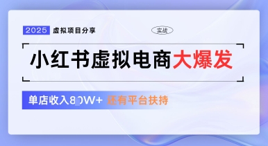 小红书虚拟电商项目,平台大力免费流量扶持,低门槛1拖3玩法网赚项目-三才资源库分享
