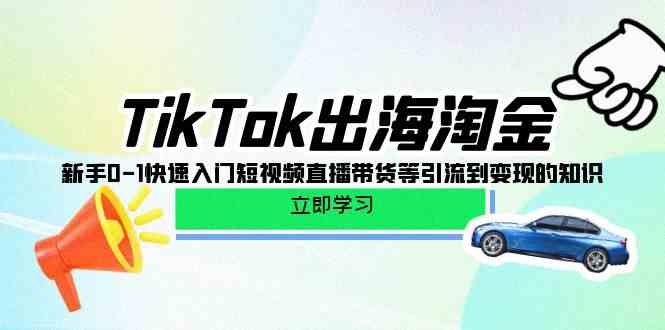 TikTok出海淘金，新手0-三才资源库分享