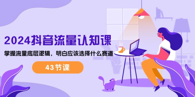 2024抖音流量·认知课：掌握流量底层逻辑，明白应该选择什么赛道 (43节课)网赚项目-三才资源库分享