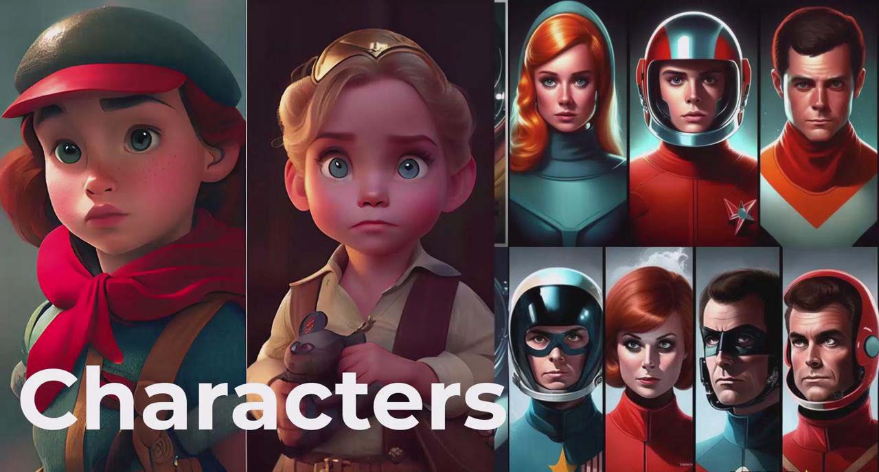 掌握 MidJourney V5 AI + ChatGPT创建一致的角色设计图像-三才资源库分享