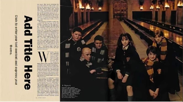 N157‖哈利波特动态模板25页-三才资源库分享