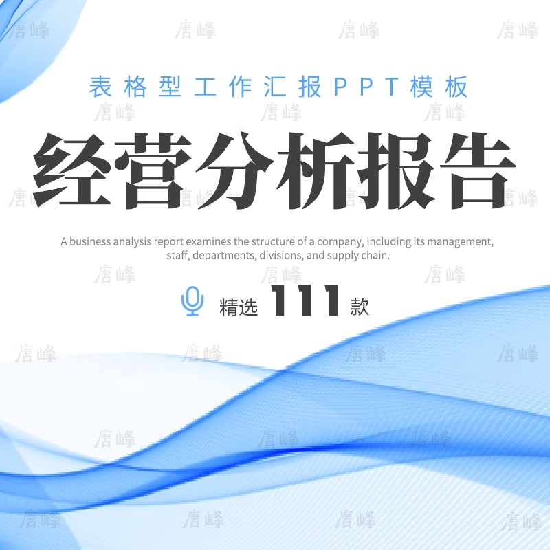 111款,经营分析企业公司财务管理预算数据商务工作思路总结汇报ppt模板-三才资源库分享